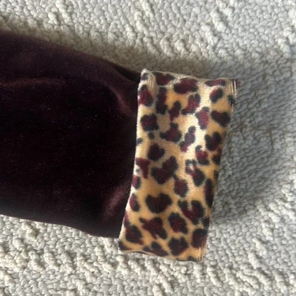 Girls velvet cheetah dress - Picture 3 of 6